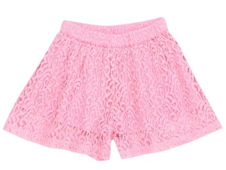 Pommegranate Lace Shorts Hot on Sale