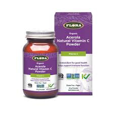 Acerola Natural Vitamin C Powder by Flora For Discount