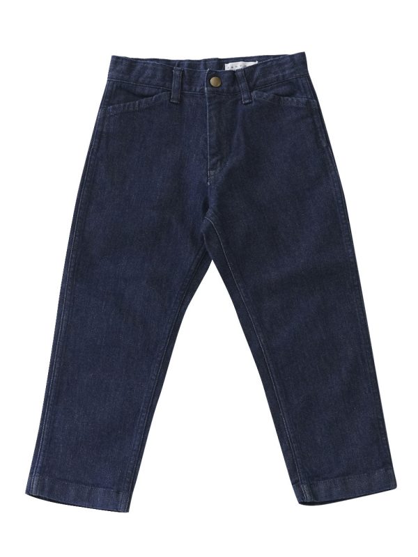 Dark Indigo Denim Trousers Online Sale