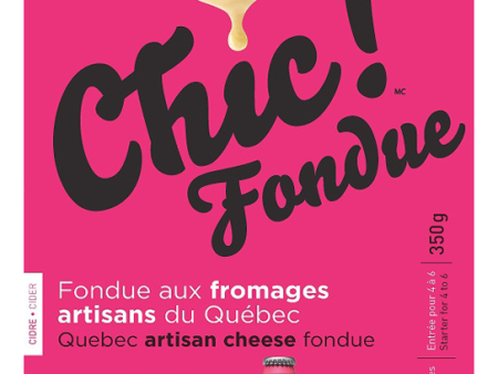 Quebec Artisan Cheese Fondue with cider Michel Jodoin by Chic Fondue 350 g Cheap