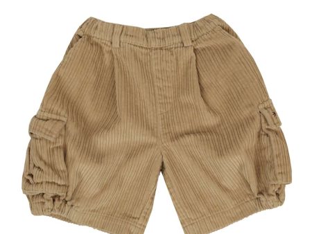 Bryn Beige Cargo Shorts on Sale