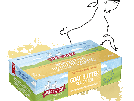 Sea Salted Goat Butter by Woolwich, 250g Online