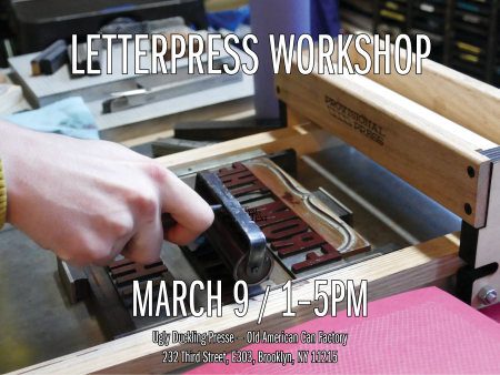 Workshop: Introduction to Letterpress Hot on Sale