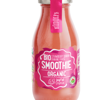 Rudolfs Bio Smoothie  Strawberry Banana Joyful by Eco Ideas, 260ml For Sale