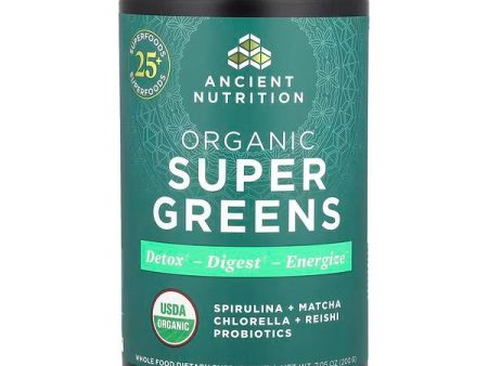 Ancient Nutrition, Organic Super Greens, 7.05 oz (200 g) For Cheap