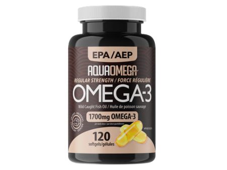 1700mg Omega-3 Wild Caught Fish Oil by Aqua Omega, 120 caps For Sale