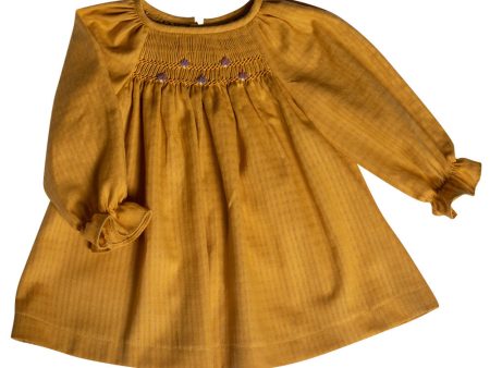 Embroidered Smocked Blouse Online