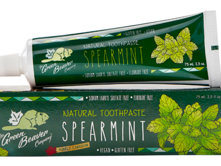 Spearmint Toothpaste by Green Beaver 75ml For Sale