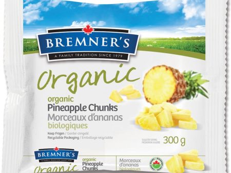 Organic Pineapple Chunks by Bremnar s 300g Frozen Supply