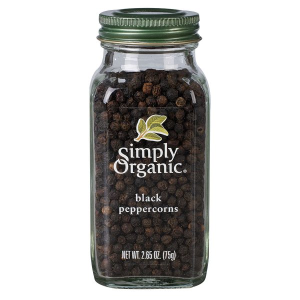 Black Peppercorns by Simply Organic 75g Sale