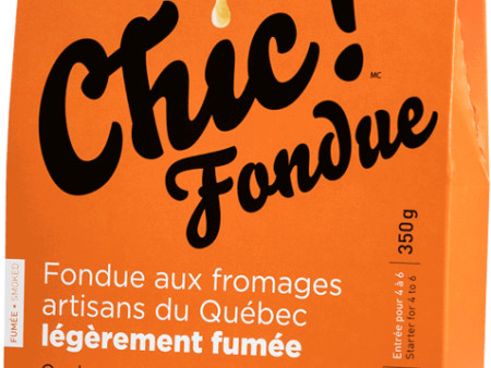 Quebec Artisan Cheese Fondue lightly smoked by Chic Fondue 350 g Online now