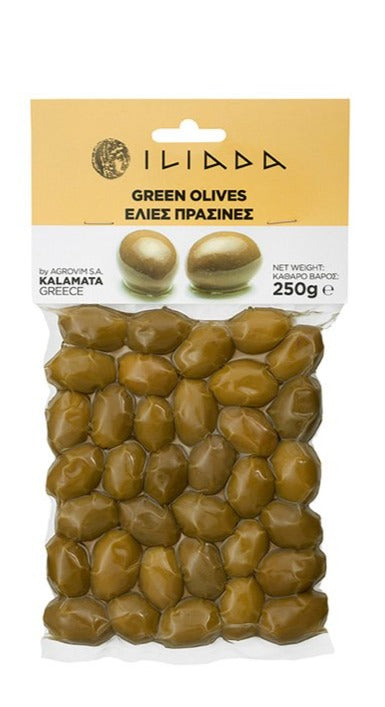 Green Pitted Olives in Vacuum Seal ILIADA, 250g Online