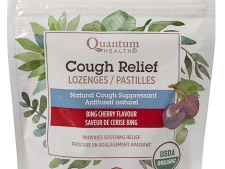 Bing Cherry Flavoured Cough Suppressant Lozenges by Quantum Health, 18 lozenges Online Hot Sale