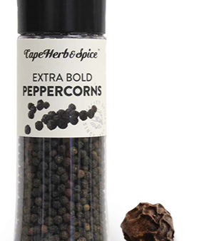 Tall Black Peppercorns Grinder by Cape Herb & Spice 185g Discount