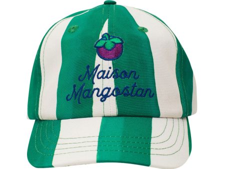 Stripes Mangostan Logo Cap For Discount