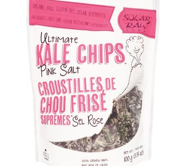 Solar Raw Organic Ultimate Kale Chips Pink Salt by Eco Ideas, 100g For Cheap