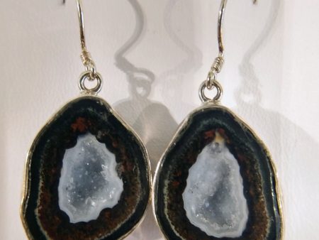 Geode earrings in sterling silver Online Hot Sale