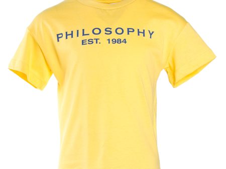 Yellow Philosophy T-Shirt Online Hot Sale