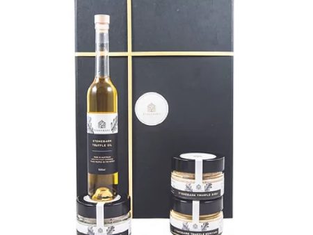 Stonebarn Black Truffle Gift Hamper - Truffle Oil, Salt, Aioli & Mustard Online Hot Sale