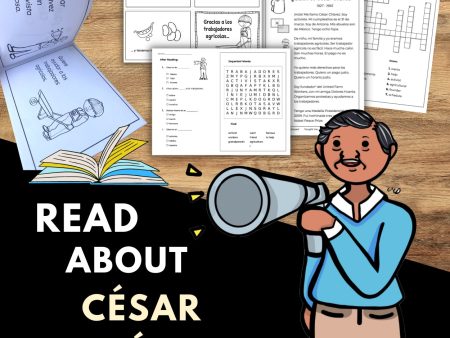 César Chávez Mini-Book, Reading Texts, & Activities in Spanish and English Discount