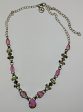 Bi-color tourmaline necklace in sterling silver Sale