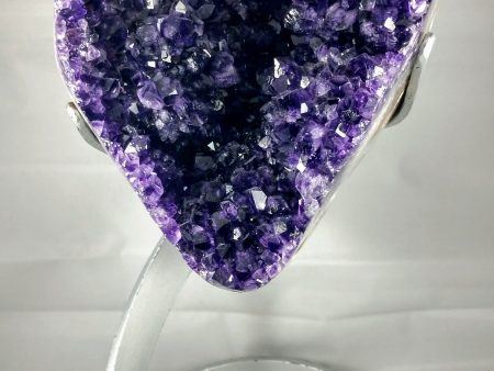 Amethyst Geode, 8.98 lbs. w  Custom Metal Stand For Cheap