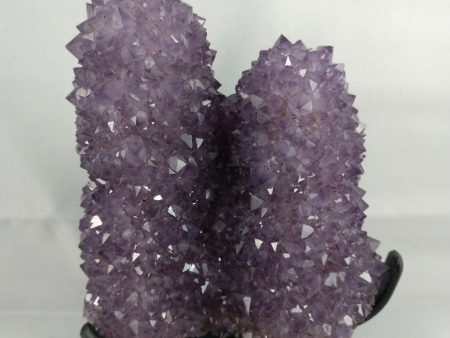 Amethyst Stalactite Formation, 1.79 lbs. w  Custom Metal Stand Fashion