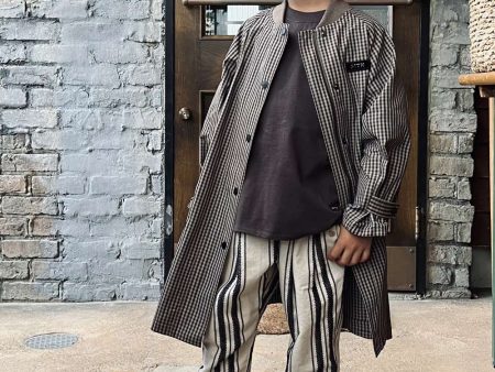 A-Line Checked Coat on Sale