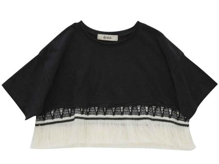 ZigZag Fringe Short Tee Discount