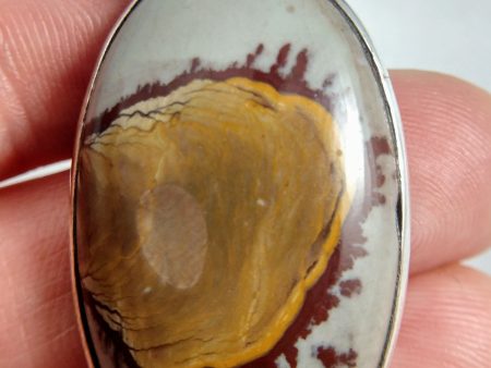 Jasper Pendant in Sterling Silver on Sale