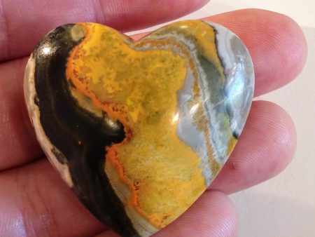 Bumblebee Jasper Heart For Cheap