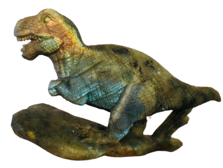 Labradorite T-Rex Carving For Cheap