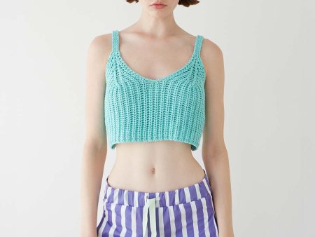 Mariquita Knitted Top - Aqua Cheap