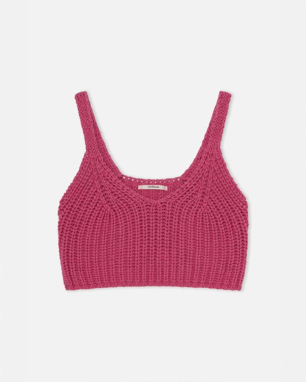 Mariquita Knitted Top - Fuschia Online now