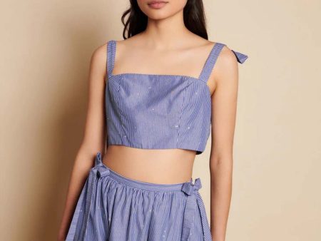 Ivy Stripe Crop Top Online Hot Sale