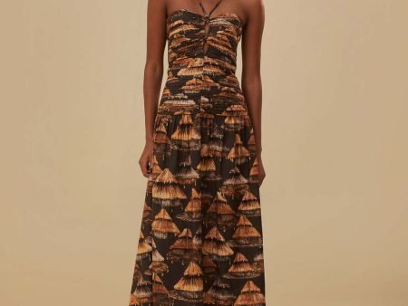 Brown Shuhu Maxi Dress Cheap