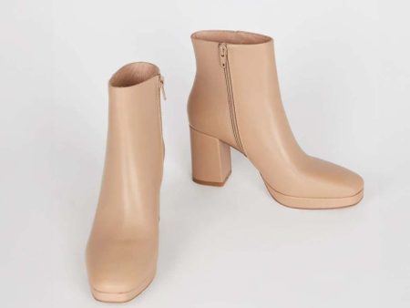 Rachel Heeled Boot - Clay For Sale