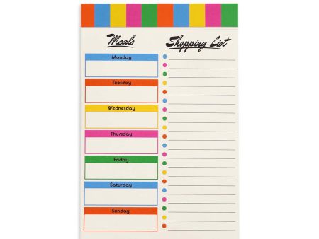 Magnetic Shopping List - Colorblock Online Sale