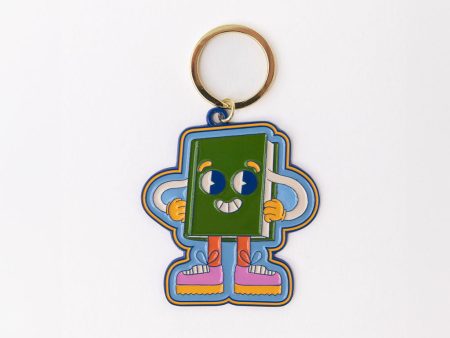 Enamel Keychain - Book Man Online Sale