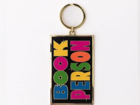 Enamel Keychain - Book Person Fashion