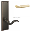 Emtek E2201ARLH Strm Gate Function , Sandcast Bronze Keypad Lever Set , Aurora Lever , LH Sale