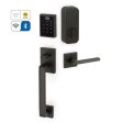 Emtek EMP1103E Electronic Empowered Motorized Touchscreen Keypad Smart Lock Entry Set with Baden Grip - works with Yale Access , Egg Knob Discount