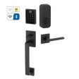 Emtek EMP1103CLH Electronic Empowered Motorized Touchscreen Keypad Smart Lock Entry Set with Baden Grip - works with Yale Access , Cortina Lever , LH Online