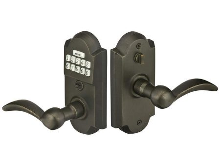 Emtek E2201DLH Strm Gate Function , Bronze Keypd Lever Set , Durango Lever , LH on Sale