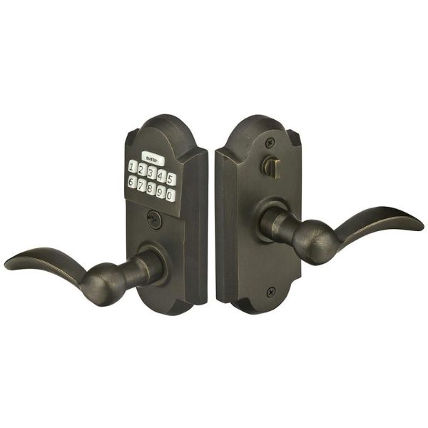 Emtek E2201DLH Strm Gate Function , Bronze Keypd Lever Set , Durango Lever , LH on Sale